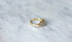 Bague Bague bandeau Art-Déco 3 Ors Diamants 58 Facettes