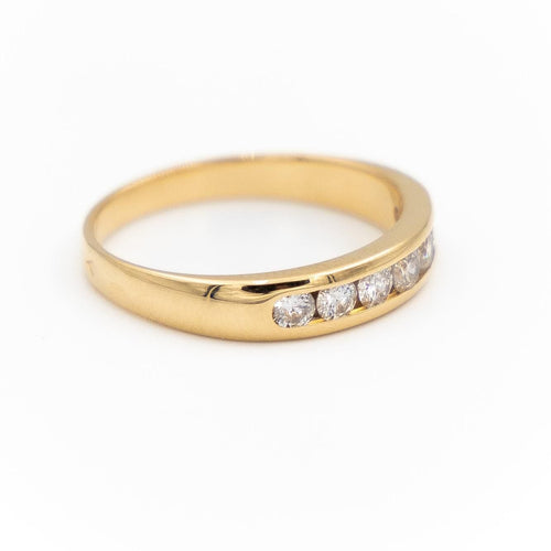 Bague 54 Bague Alliance Or jaune Diamant 58 Facettes 1831804CN