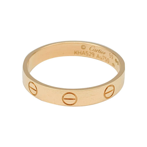 Bague 59 Bague Cartier, "Alliance Love", or rose. 58 Facettes 31421