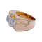 Bague 58 Bague Tank en or rose, platine, diamants. 58 Facettes 32287