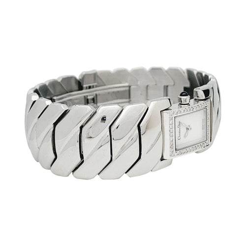 Montre Montre Dior en acier, diamants et nacre. 58 Facettes 31778