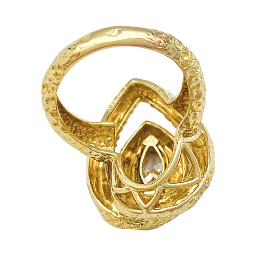 Bague 53 Bague Van Cleef & Arpels, or jaune, diamant navette. 58 Facettes 31107