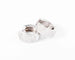 Boucles d'oreilles Boucles d'oreilles en demi-créole or gris et diamants 58 Facettes