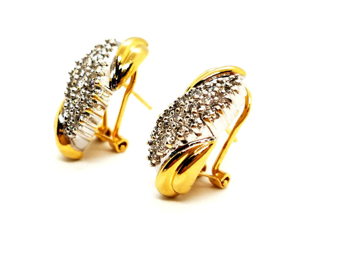 Boucles d'oreilles Boucles d'oreilles Or jaune Diamant 58 Facettes 1480608CN