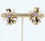 Boucles d'oreilles Boucles d'oreilles anciennes vintage nœud or et diamants 58 Facettes 21-532