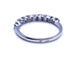 Bague 53 Bague Alliance Or blanc Diamant 58 Facettes 578779RV