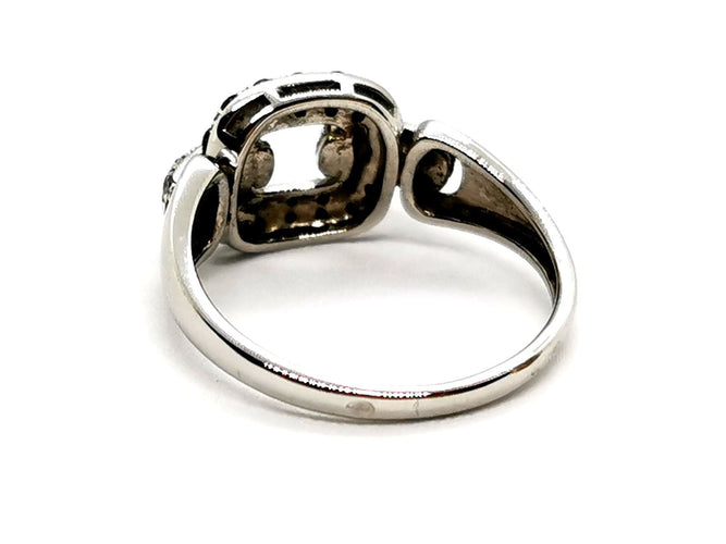 Bague 54 Bague Or blanc Diamant 58 Facettes 1292132CN