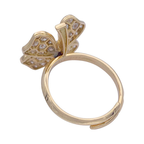 Bague 51 Bague Fred, "Trèfle", or jaune, diamants. 58 Facettes 32165