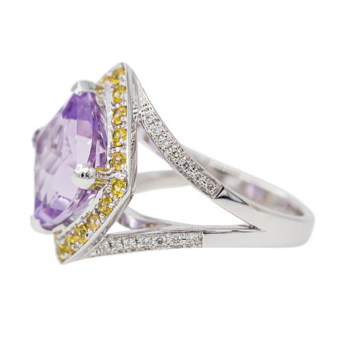 Bague 51 Mauboussin Bague Fou de toi Or blanc Améthyste 58 Facettes 2543064CN