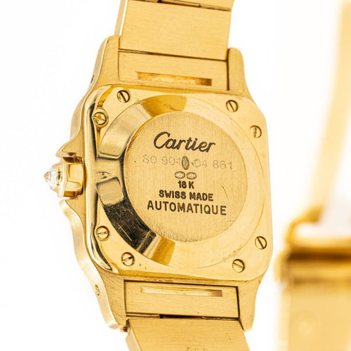 Bracelet Cartier Montre Automatique Santos Or jaune Diamant 58 Facettes 2321649CN