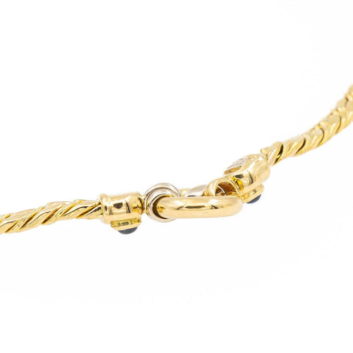 Collier Collier Maille anglaise Or jaune Saphir 58 Facettes 2075346CN
