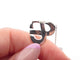 Collier collier POIRAY coeur entrelace multi 80-84 en or blanc 18k 58 Facettes 253874