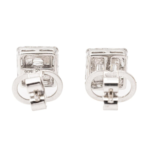 Boucles d'oreilles Boucles d'oreilles Puces Or blanc Diamant 58 Facettes 2308544CN