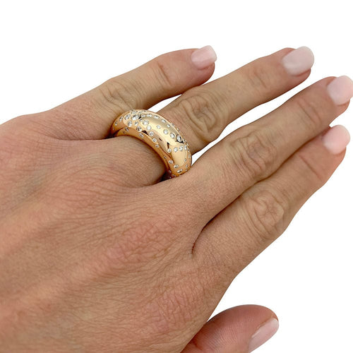 Bague 50 Bague Chaumet, "Anneau Feux d'Artifices", or jaune, diamants. 58 Facettes 31111