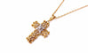 Pendentif Croix ajourée or blanc et diamants 58 Facettes RA-584.1