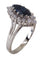 Bague BAGUE MARQUISE OR BLANC SAPHIR ET DIAMANTS 58 Facettes 077511