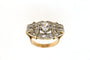 Bague Bague Art Déco, en Or jaune et saphirs blancs 58 Facettes 6507g