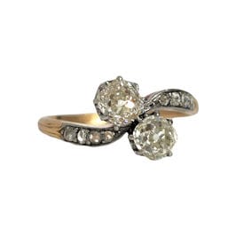 Bague 59 Bague Toi & Moi diamants 58 Facettes 1-1181/2