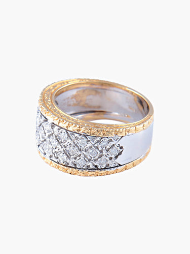 Bague 53 Bague Dentelle Diamants 58 Facettes
