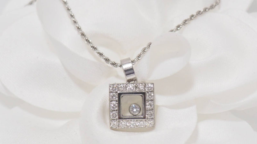 Collier Pendentif Chopard Happy Diamonds 58 Facettes