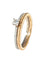 Bague 53 Bague Solitaire Deux Ors 58 Facettes