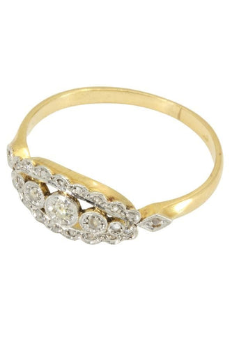 Bague BAGUE DIAMANTS ART-NOUVEAU 58 Facettes 040301
