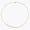 Collier Chaine or jaune maille plate 58 Facettes 14-254
