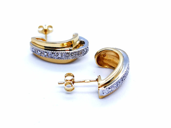 Boucles d'oreilles Boucles d'oreilles Or jaune Diamant 58 Facettes 997147CN