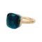Bague 55 Bague Pomellato, "Nudo Maxi", or rose, or blanc, topaze blue london. 58 Facettes 31117