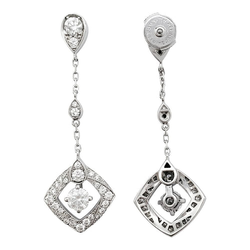 Boucles d'oreilles Boucles d'oreilles Chaumet, "Joséphine Eclat Floral", or blanc et diamants. 58 Facettes 30709