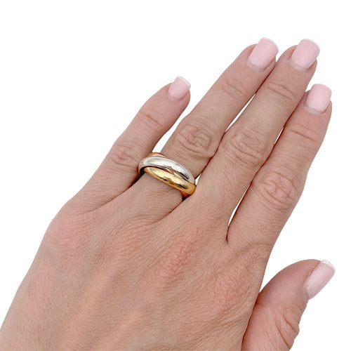 Bague 51 Bague Cartier, Trinity", trois ors. 58 Facettes 32911