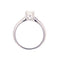Bague 53 Solitaire diamant 0.88 carat en or blanc 58 Facettes 241027
