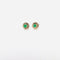 Boucles d'oreilles Puces d'oreilles en or, émeraudes 58 Facettes