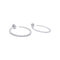 Boucles d'oreilles Boucles d'oreilles Tiffany&Co., "Métro", or blanc, diamant. 58 Facettes 33034