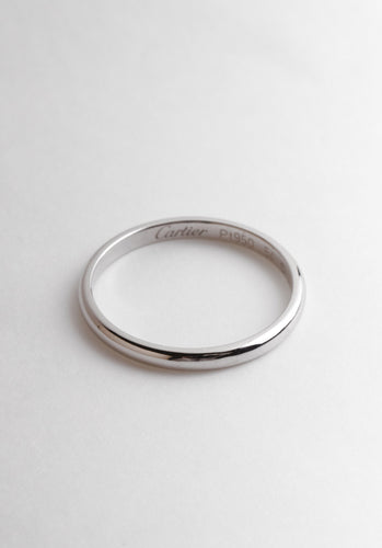 Bague 54 Bague CARTIER Alliance 1895 Platine 950/1000 58 Facettes 64615-60979