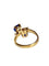 Bague 54 Bague "Toi & Moi" Or jaune Saphirs Diamants. 58 Facettes