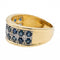 Bague 52 Bague Bandeau Or jaune Saphir 58 Facettes 2662592CN