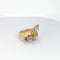 Bague Bague en or jaune motif floral 58 Facettes 20503