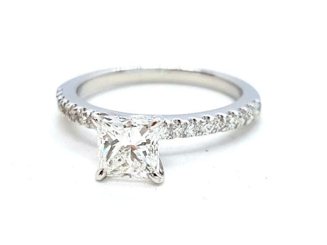 Bague 53 Bague Solitaire Or blanc Diamant 58 Facettes 578718RV