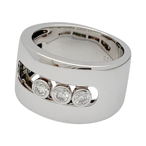 Bague 50 Bague Messika, "Move", or blanc, diamants. 58 Facettes 32070