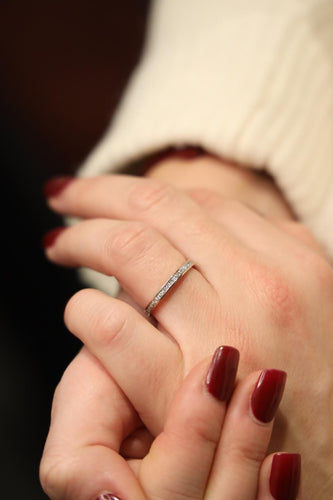 Bague 53 Mauboussin Bague Alliance Or blanc Diamant 58 Facettes 1783262CN