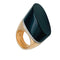 Bague 53 Bague Hermès, "Centaure", or rose, jade noir, diamants. 58 Facettes 30893