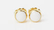 Boucles d'oreilles CLOZEAU - Boucles d'oreilles Or Résine blanche 58 Facettes clozeau