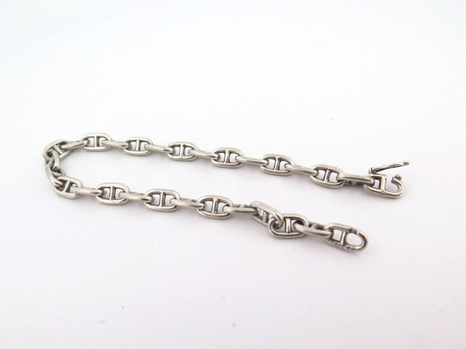 Bracelet vintage bracelet HERMES chaine d'ancre mini de percin en argent 925 58 Facettes 256618