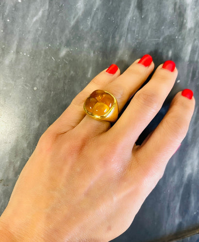 Bague Bague en or jaune de la maison Pomellato Collection Mosaique 58 Facettes