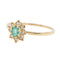 Bague 52 Bague Marguerite Or jaune Emeraude 58 Facettes 2301600CN