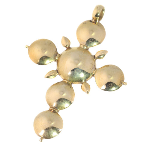Pendentif Croix en or avec diamants 58 Facettes 12284-0023