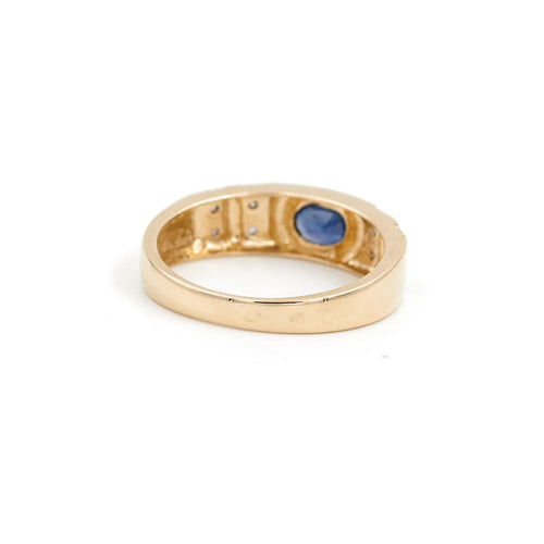 Bague 53 Bague Jonc Or jaune Saphir 58 Facettes 1913084CN