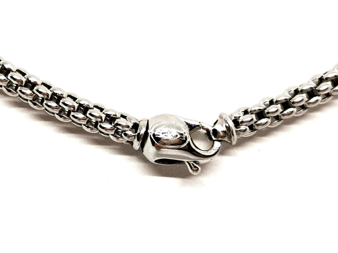 Collier Fope Collier Maille pop-corn  Or blanc 58 Facettes 1696420CN