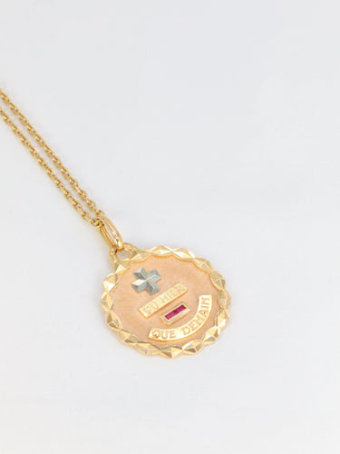 Pendentif Médaille Amour Augis 58 Facettes 748